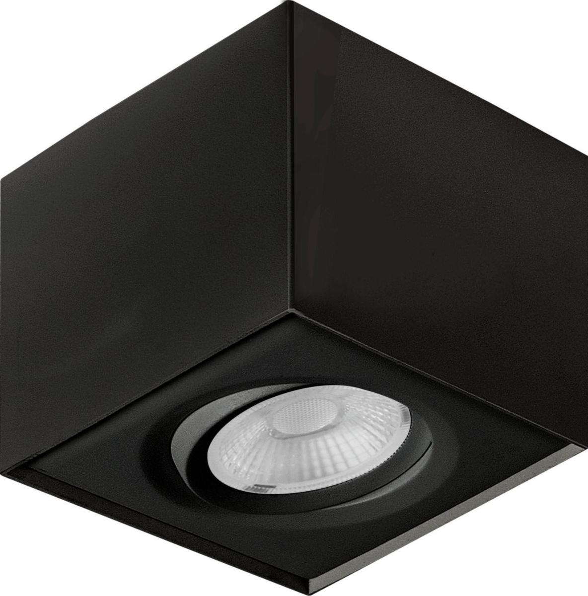 Downlight Unilamp Gyro Surf Sqaure 1 - Gyro Surf. Sq 1 2700K M. Sort Utenpål DL Firkantet 1x8W