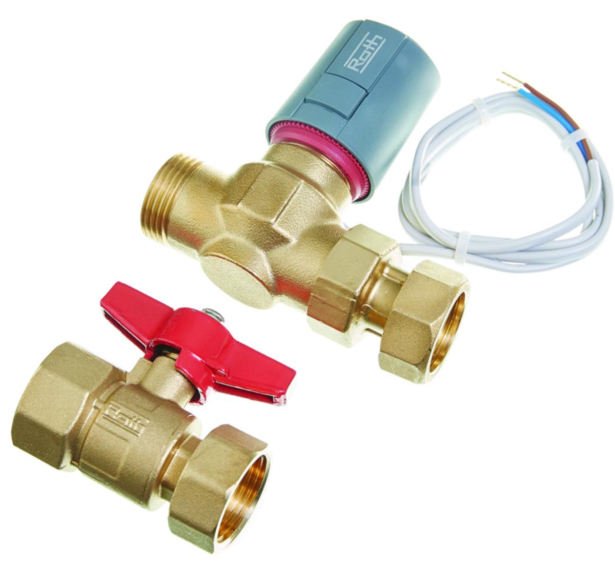 Soneinnreguleringsventilsett, Roth - 1" sonereguleringsventilsett m/reg.motor Roth