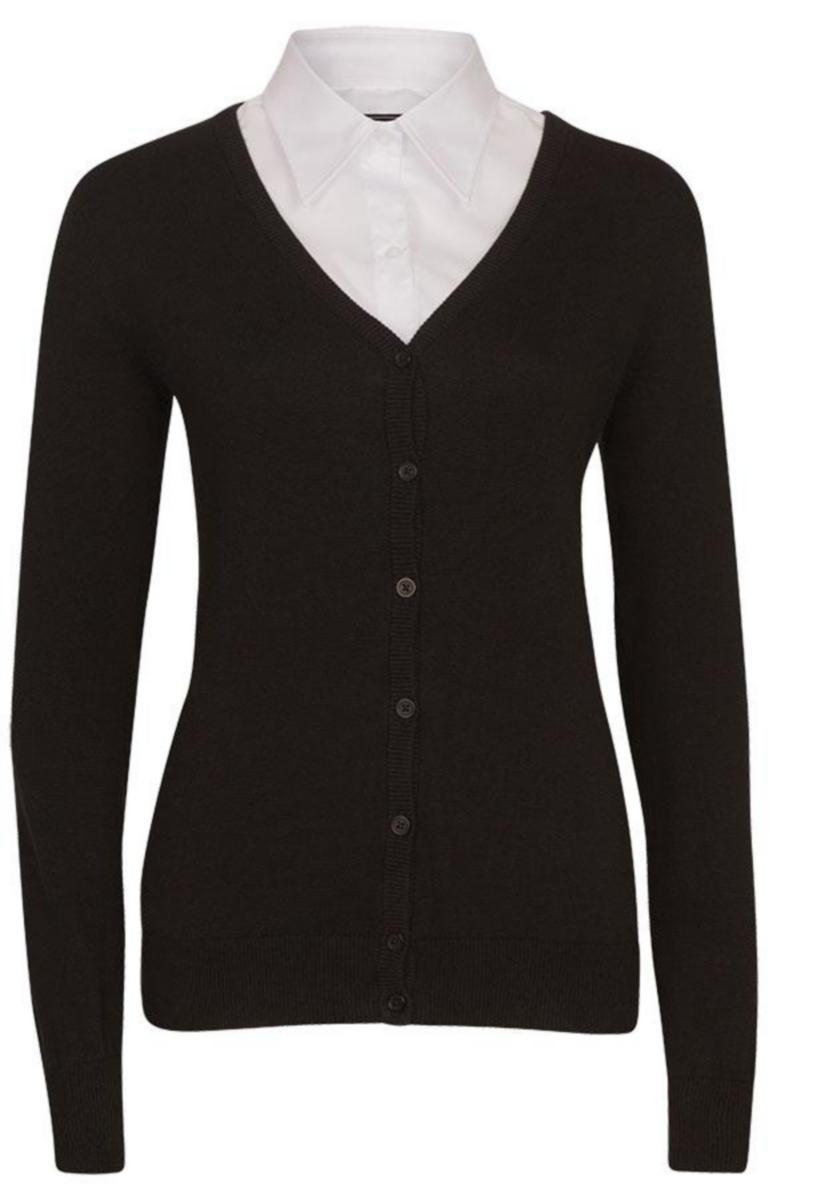 Cardigan dame Tracker Pima - Cardigan dame Tracker Pima svart str 2XL