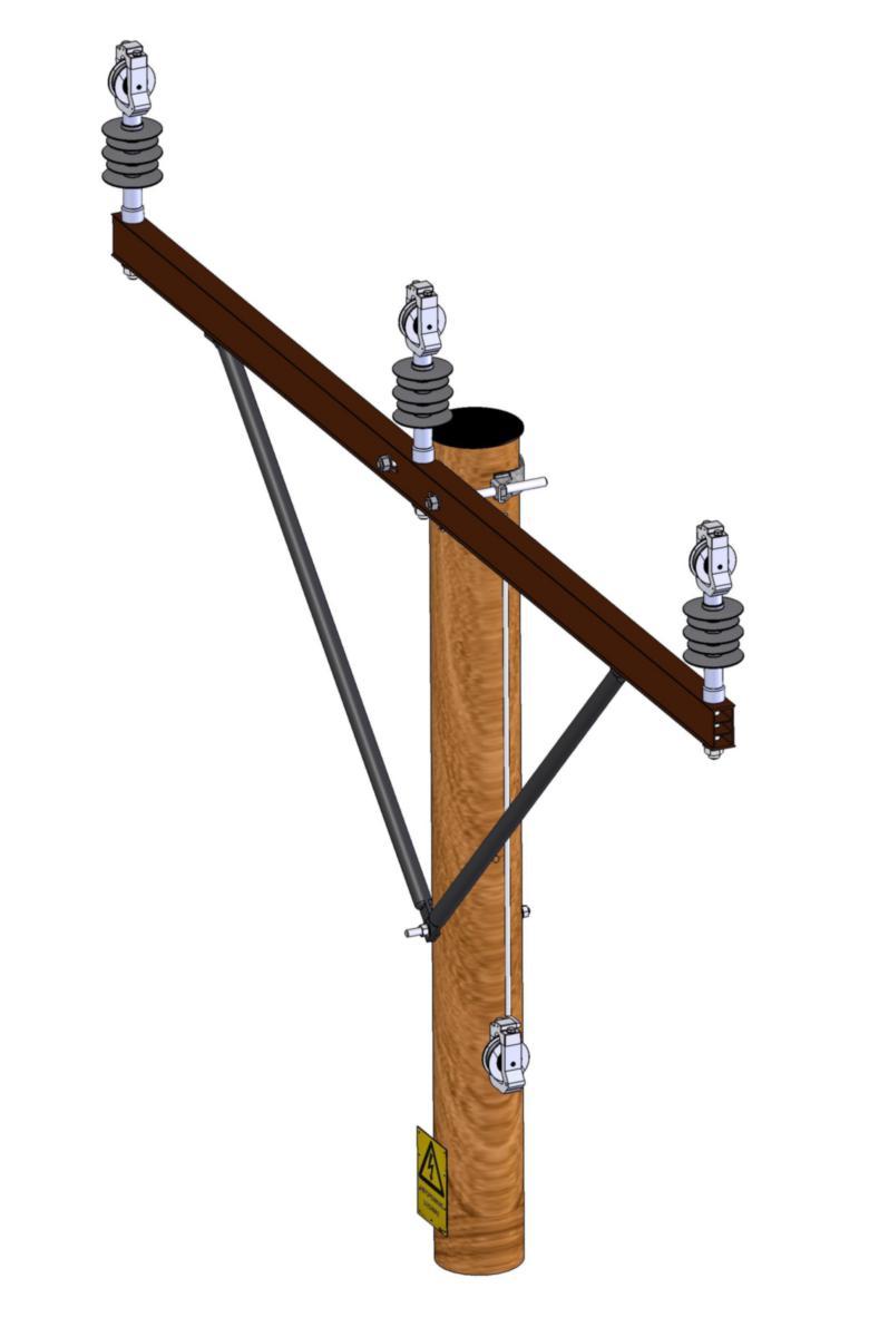 Satspakke Linjeservice AS E-Mast - Satspk. E-mast f.1,2m RETT, ne Satspakke bæremast, E-mast fas