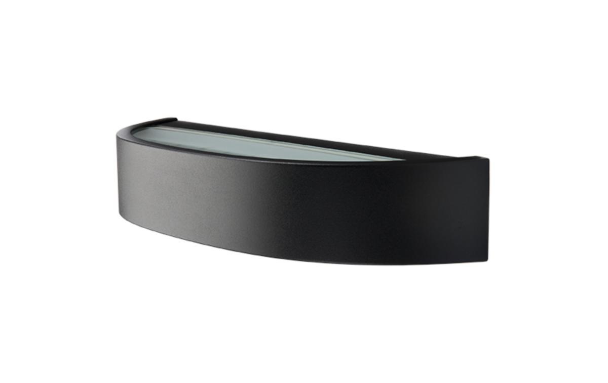 Veggarmatur Sg® Curve LED - Curve sort 10W LED 2700K