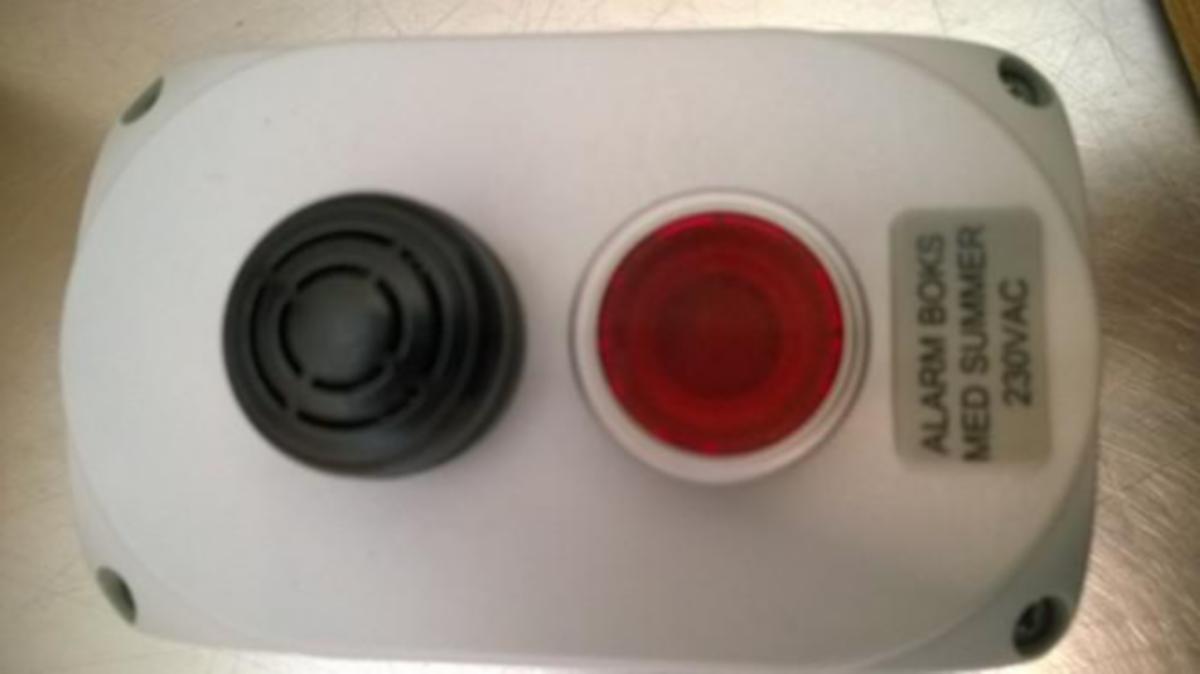 Alarmlampe m/summer/resetfunk. Grundfos - Alarmlampe m/summer/resetfunk. Grundfos. LC/LCD 1x230V