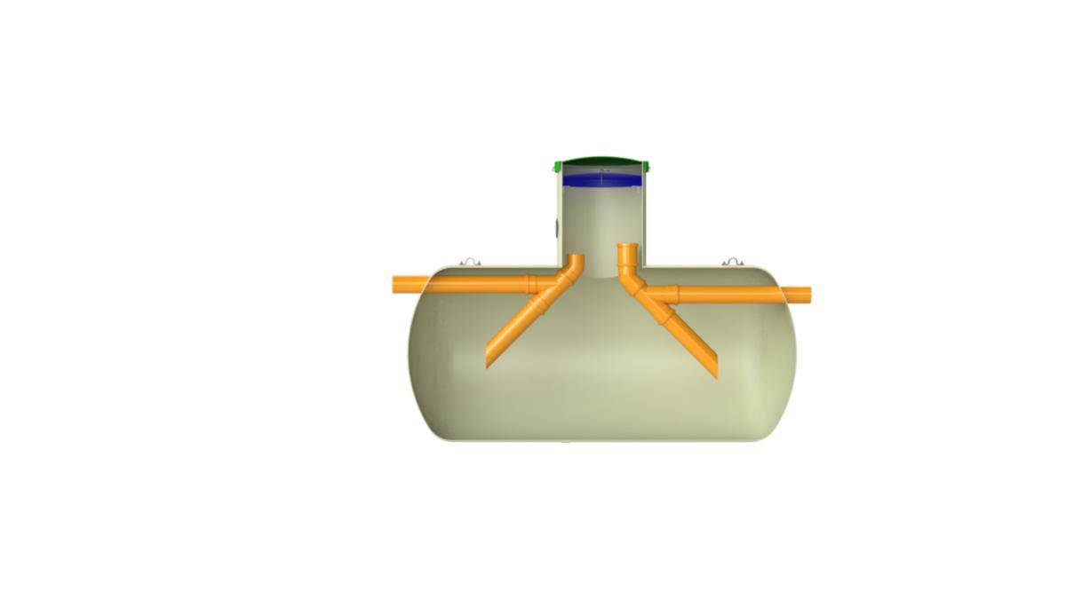 Fettutskiller liggende, Kingspan - Fettutskiller NS6 (6 l/sek) Liggende Kingspan