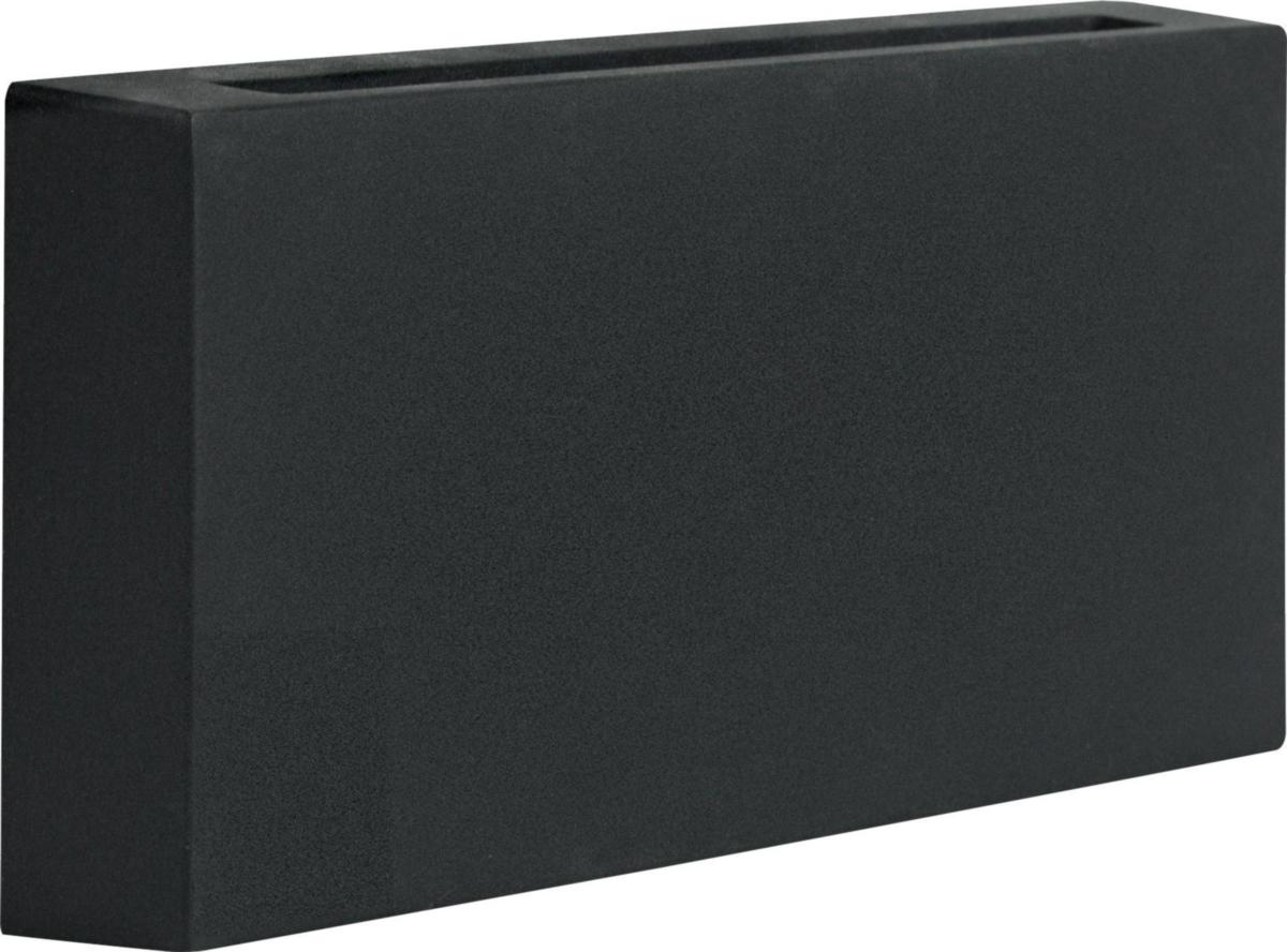 Veggarmatur Unilamp Edge LED - Edge 2x6W IP55 Sort Veggarmatur opp/nedlys lav