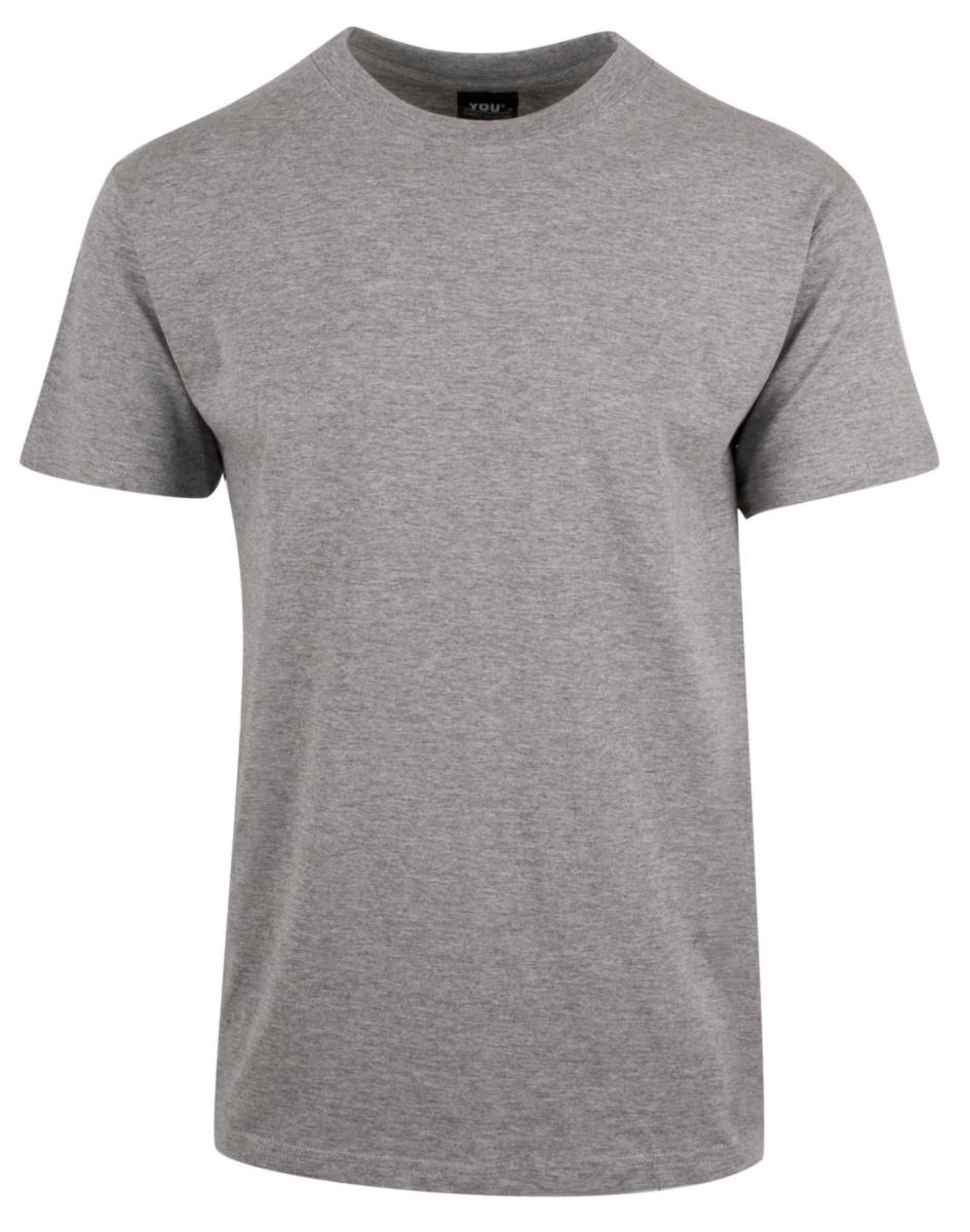 T-skjorte YOU® Classic - T-skjorte YOU Classic gråmelert str L