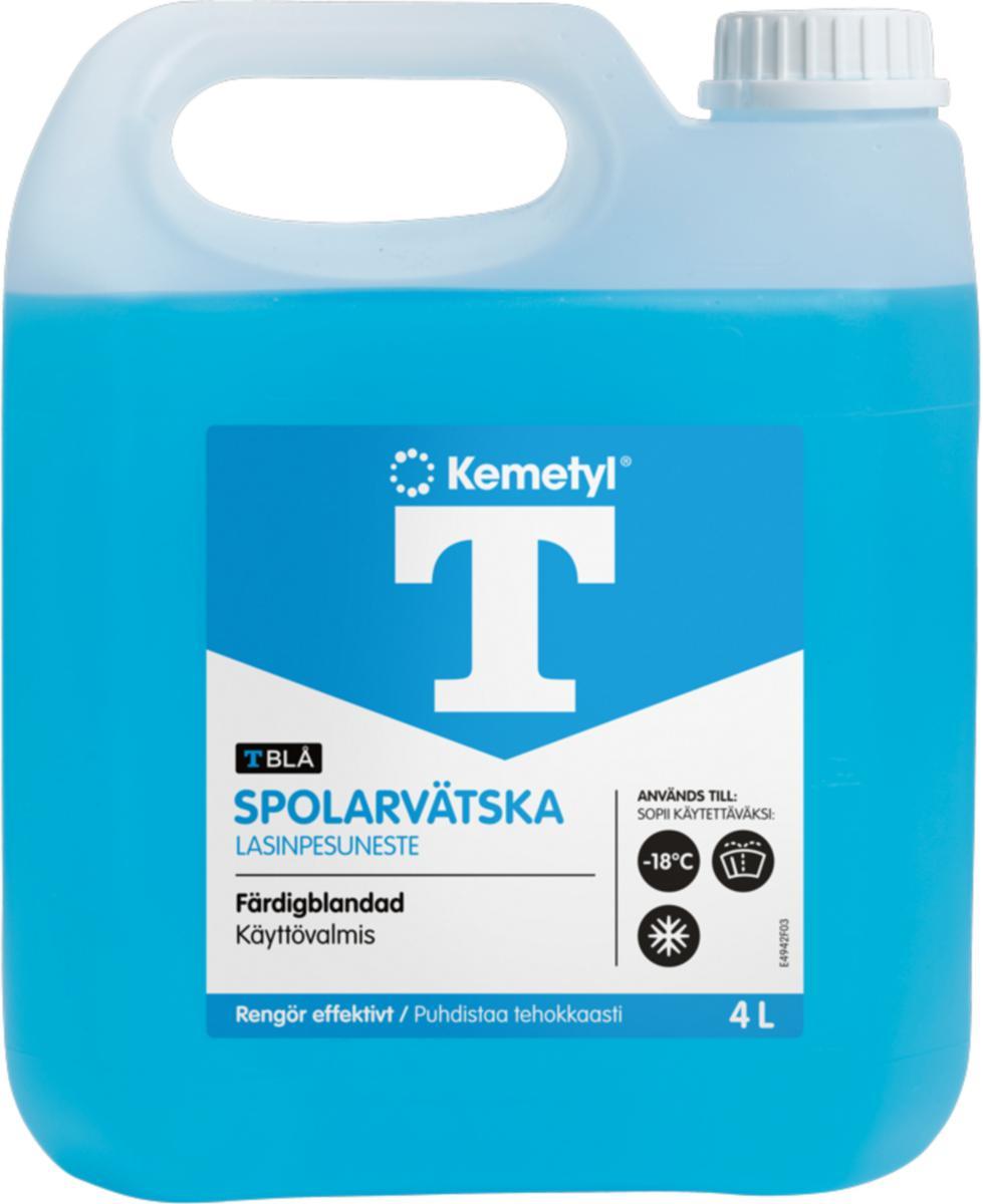 Vindusspylervæske Kemetyl T-blå - Vindusspylervæske Kanne 4L Kemetyl T-Blå -18C