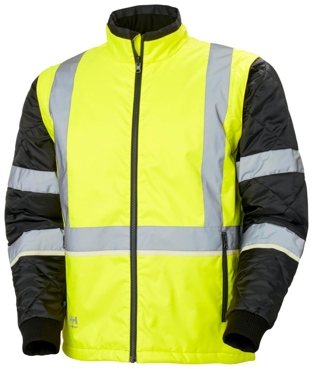 Jakke isolert HH UC-ME HiVis kl.2 - Vinterjakke HH UC-ME HiVis kl.2 gul/grå str S