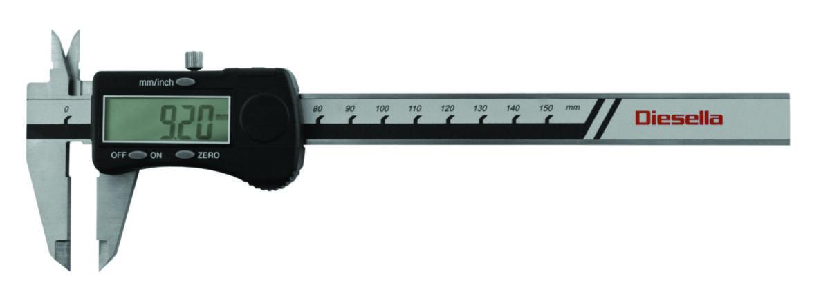 Skyvelære digitalt Diesella 0-150 - Skyvelære digital Diesella 150X0.01mm 40mm kjeft