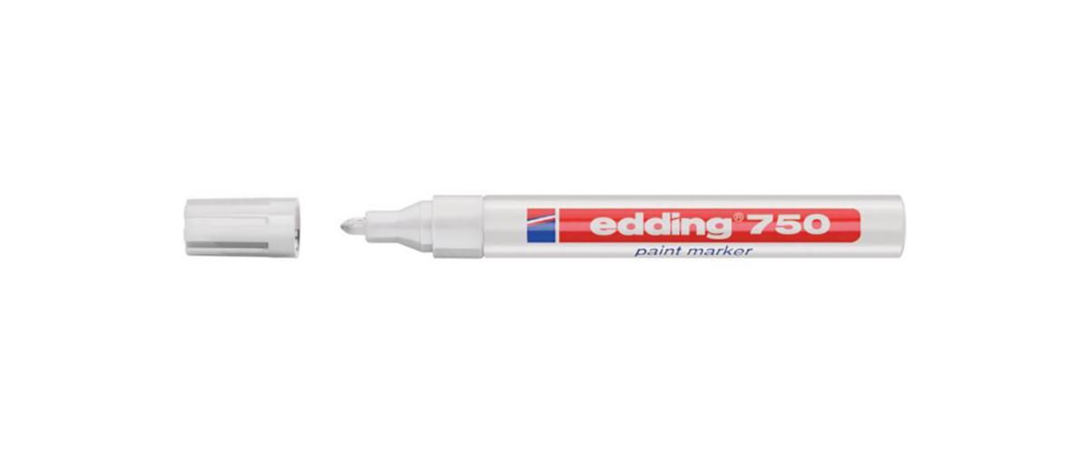 Merkepenn Edding 750 - Merkepenn 750 Edding Hvit 2-4mm