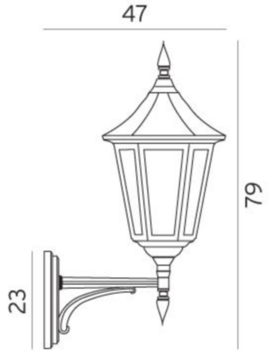 Veggarmatur Norlys Modena - Vegglampe Modena Big 380 hvit