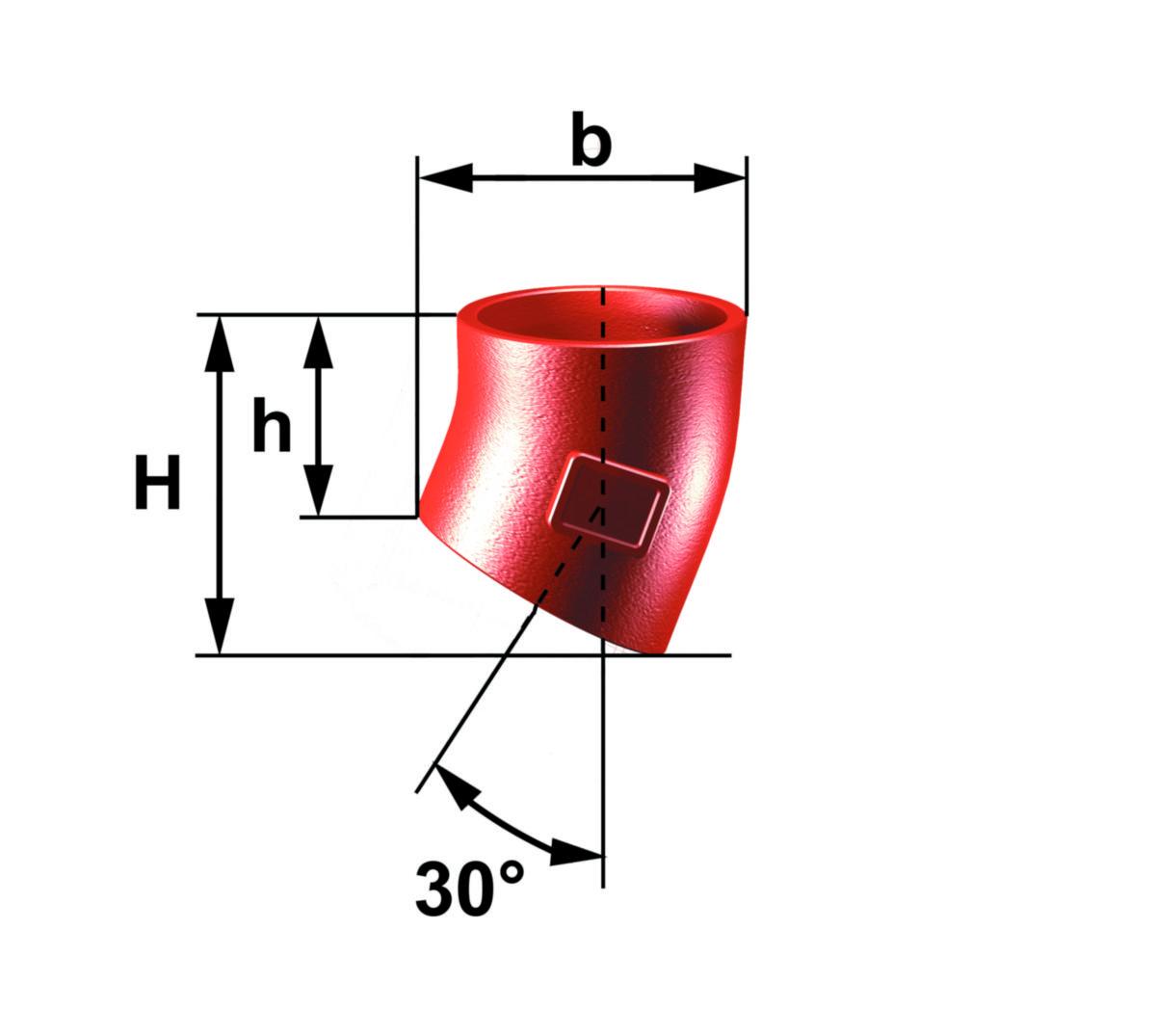 Bend 30° MA, PAM - 75 mm x 30° MA Bend PAM