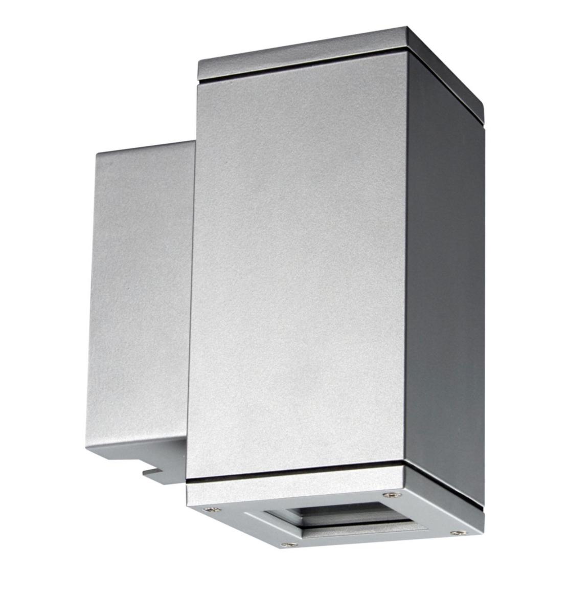 Veggarmatur Unilamp Core opp/ned LED - Core Up/Down 2x6W GU10 IP65 Sølv Veggarm m/lyskilder
