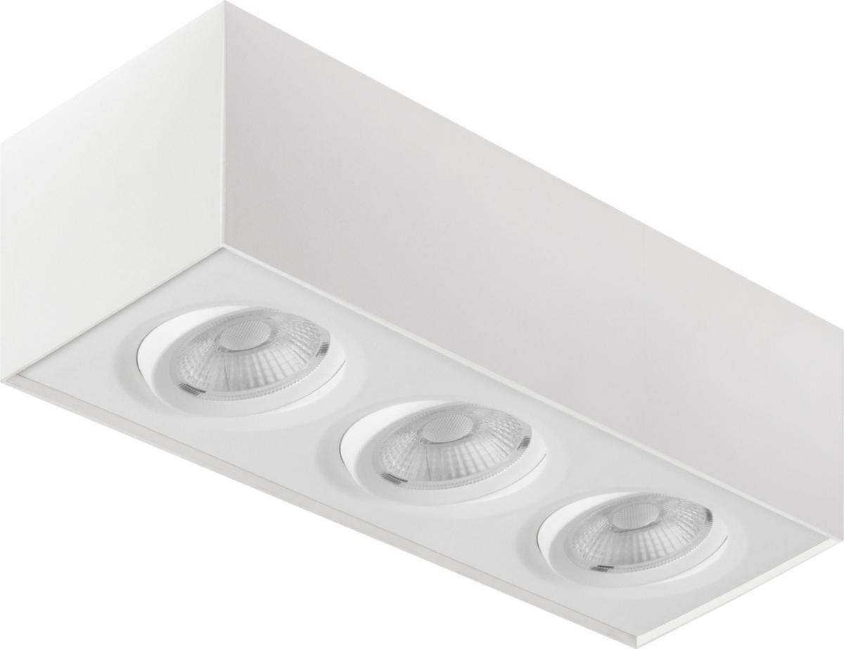 Downlight Unilamp Gyro Surf Sqaure 3 - Gyro Surf. Sq 3 2700K M. Hvit Utenpål DL Firkantet 3x8W