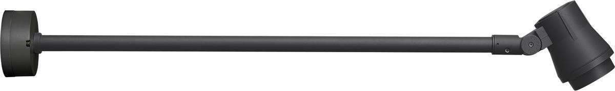 Veggarmatur Unilamp Sonic LED mini arm - Sonic Mini Arm GU10 Grafitt Spot IP65 m/LED lyskilde