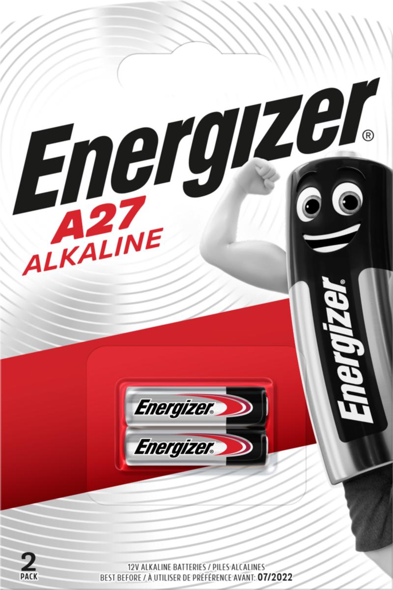 Batteri Energizer Alkaline A, 2-pk - BATTERI ALKALINE A27 FSB2 12V 2stk/forp