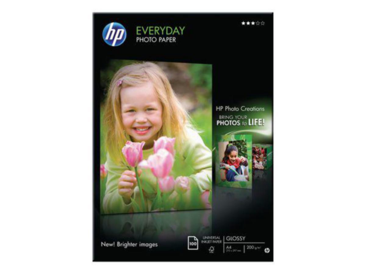 Fotopapir Q2510A Everyday HP - Fotopapir Q2510A Everyday HP A4 100 stk
