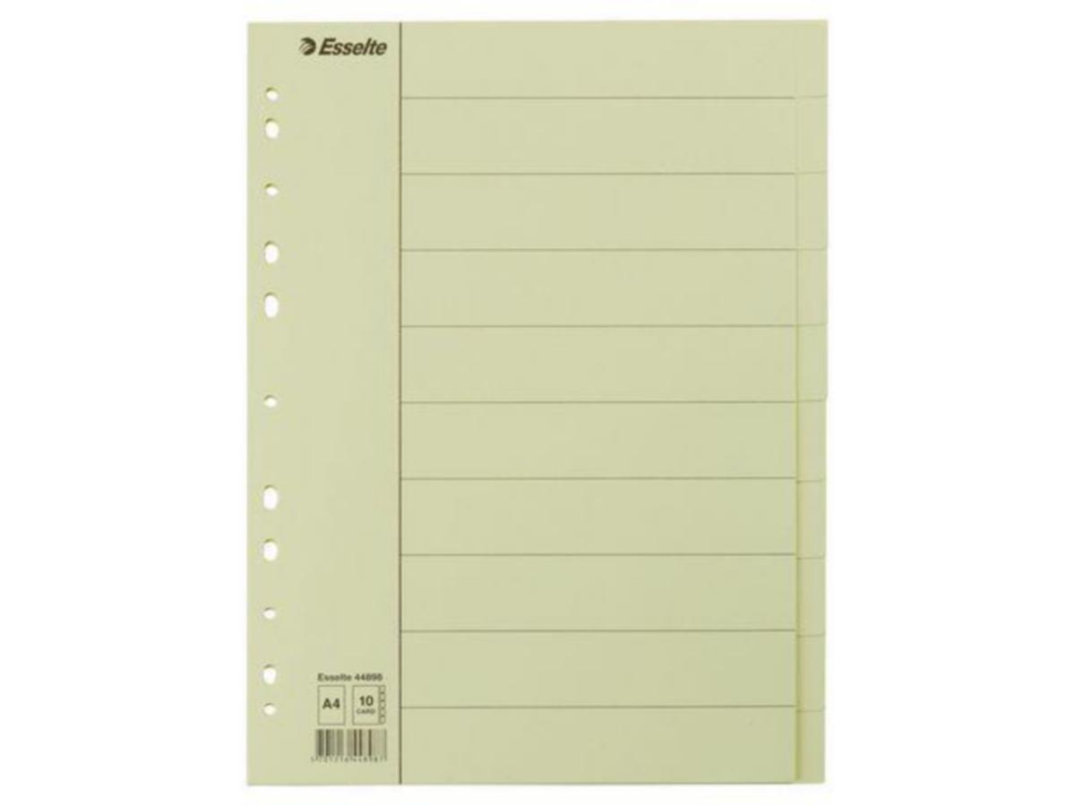 Skilleblad Esselte® - Skilleblad 10-delt Esselte Manilla A4 44898