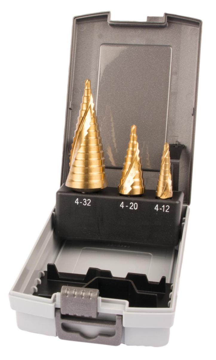 Trinnborsett Makita konisk TIN - Trinnborsett Konisk TIN Makita 4-12mm/4-20mm/4-32mm