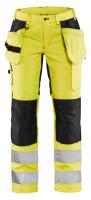 Håndverksbukse dame Blåkläder 7163 HiVis kl.2