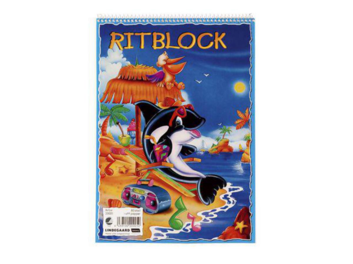 Tegneblokk A4 - Tegneblokk 210x297mm 80 ark