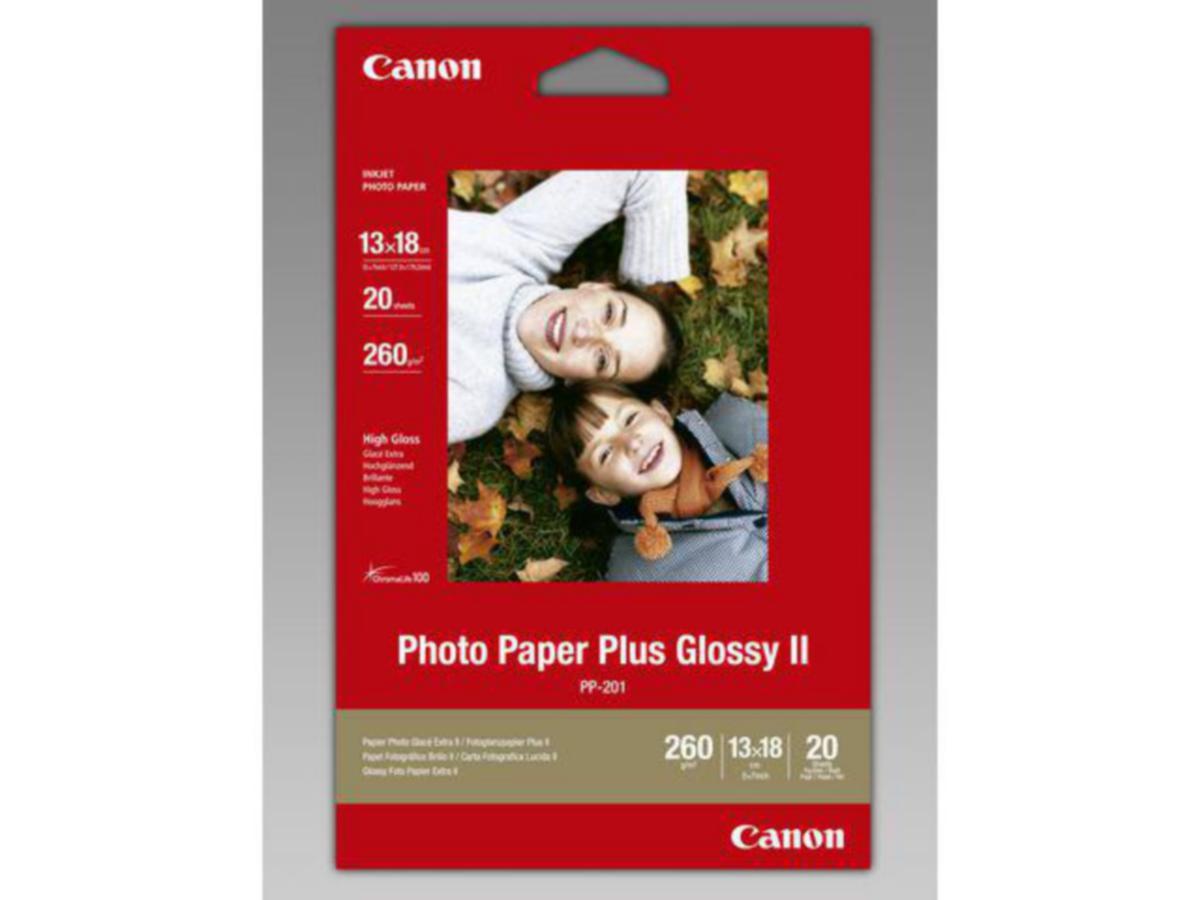 Fotopapir PP-201 Glossy II Canon - Fotopapir PP-201 Glossy II Canon 13x18cm 20 stk