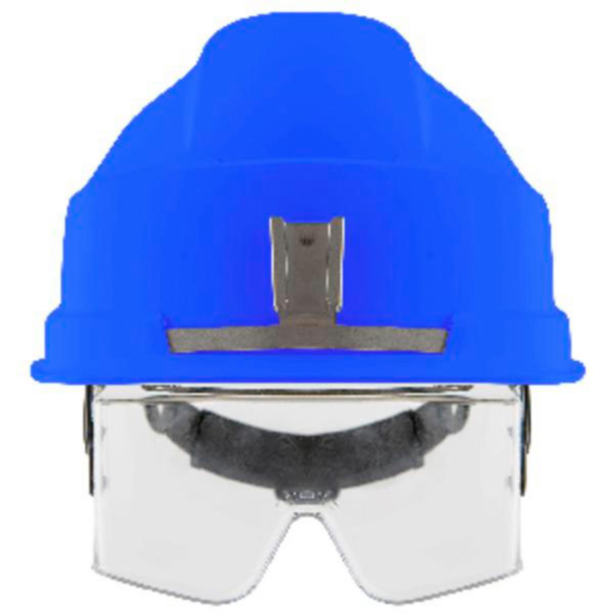 Vernehjelm Iris 2 med lampefeste - Vernehjelm Iris 2 lampefeste blå