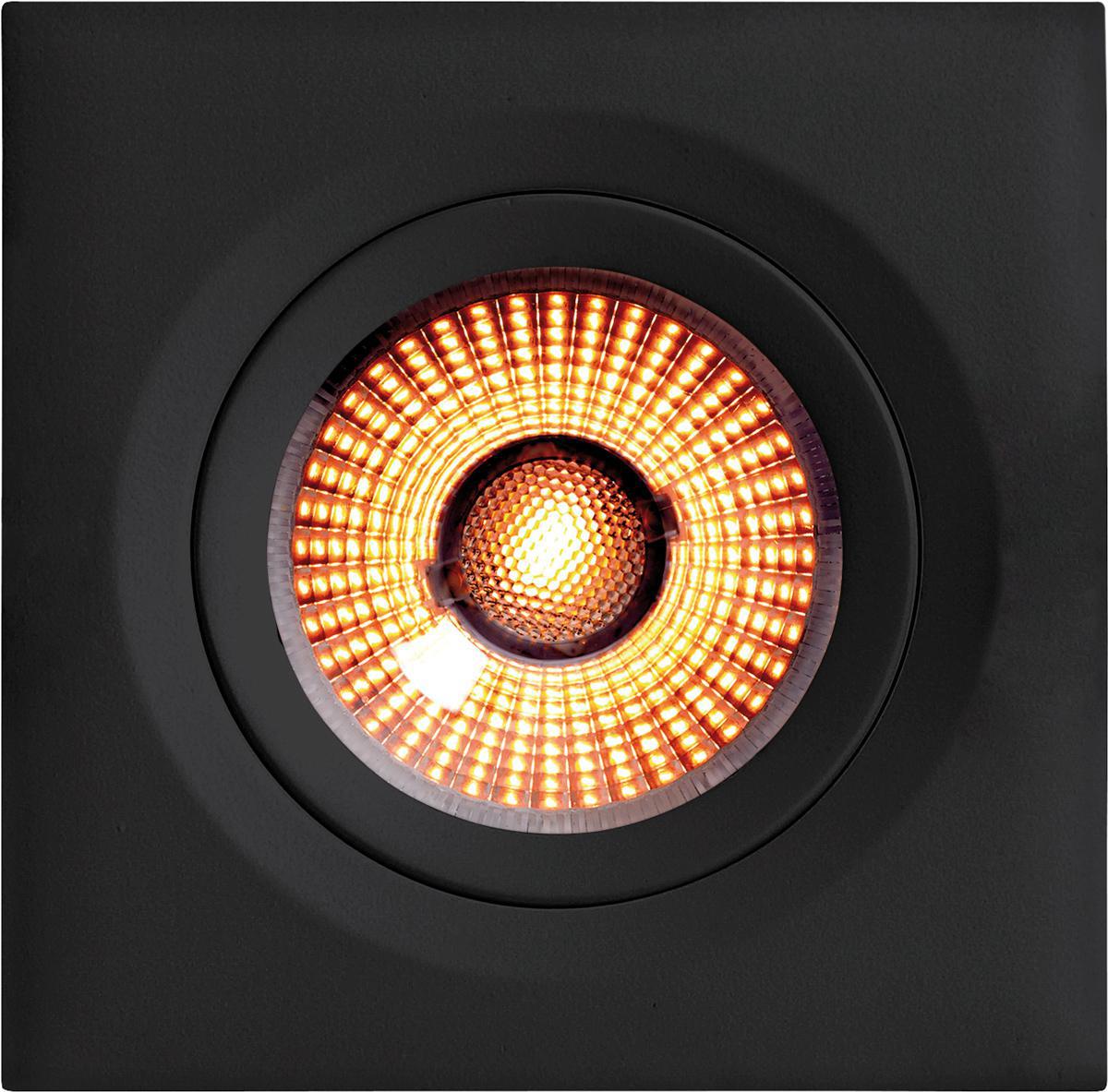 Downlight Unilamp Gyro Frame WD 1 - Gyro Frame WarmDim 1 M. Sort Downl 9W firkant m/driver