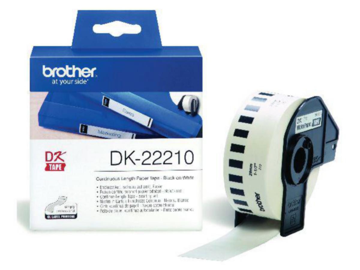 Etikett DK22210 Brother - Etikett DK22210 Brother 29mm x 30,48m