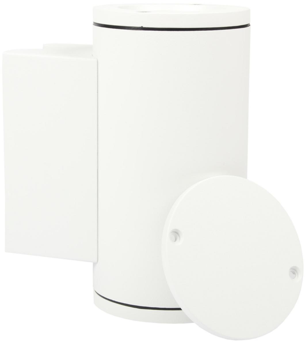 Veggarmatur Unilamp Tube opp/ned LED - Tube Opp/Ned 2x6W LED GU10 Hvit Veggarm m/lyskilder