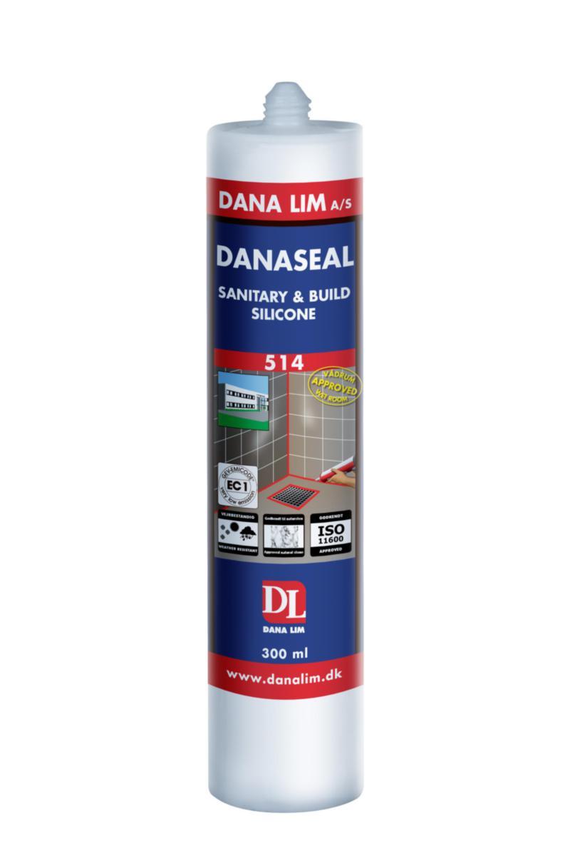 Fugemasse Silikon Dana Våtrom og Bygg 514 - SILICON 514 Dana Lim HVIT 300ML PATRON