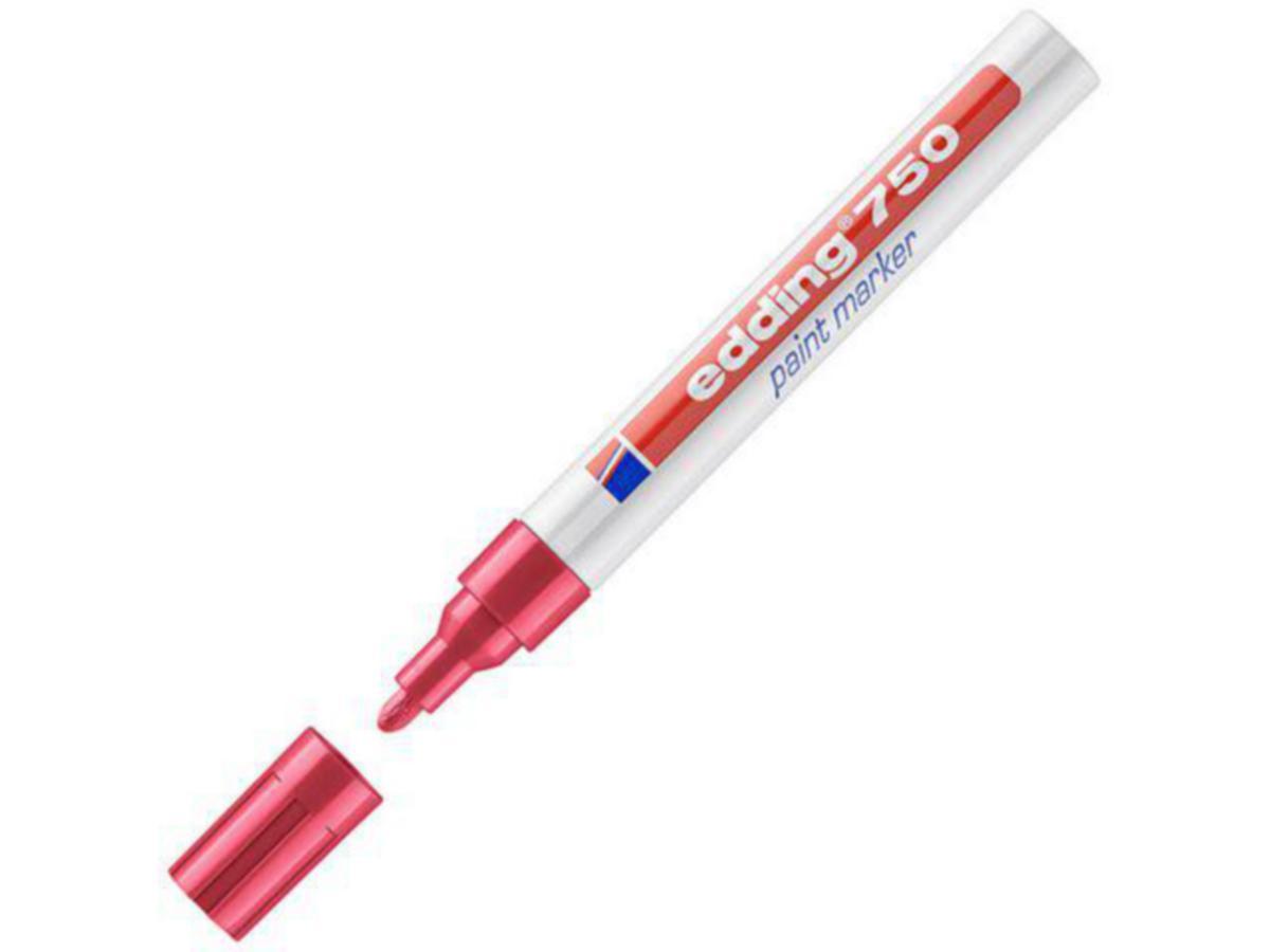 Merkepenn edding® 750B - Merkepenn 750B Edding 2-4mm Rød