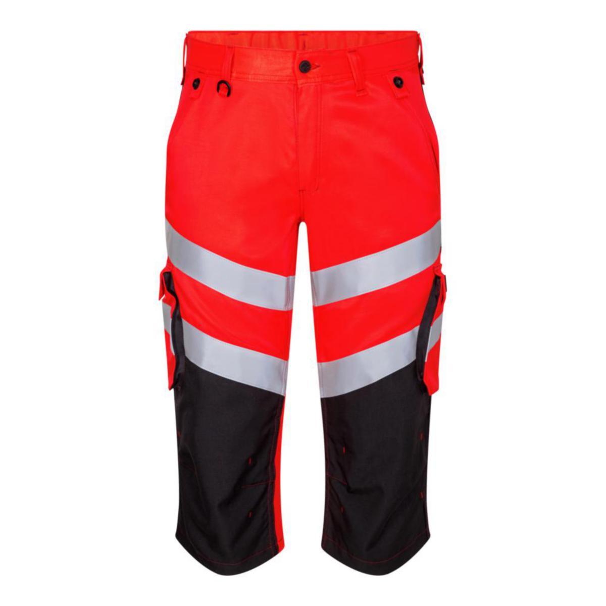 Piratbukse Engel Safety HiVis kl.1 - Piratbukse Engel Safety HiVis kl.1 rød/svart str 46