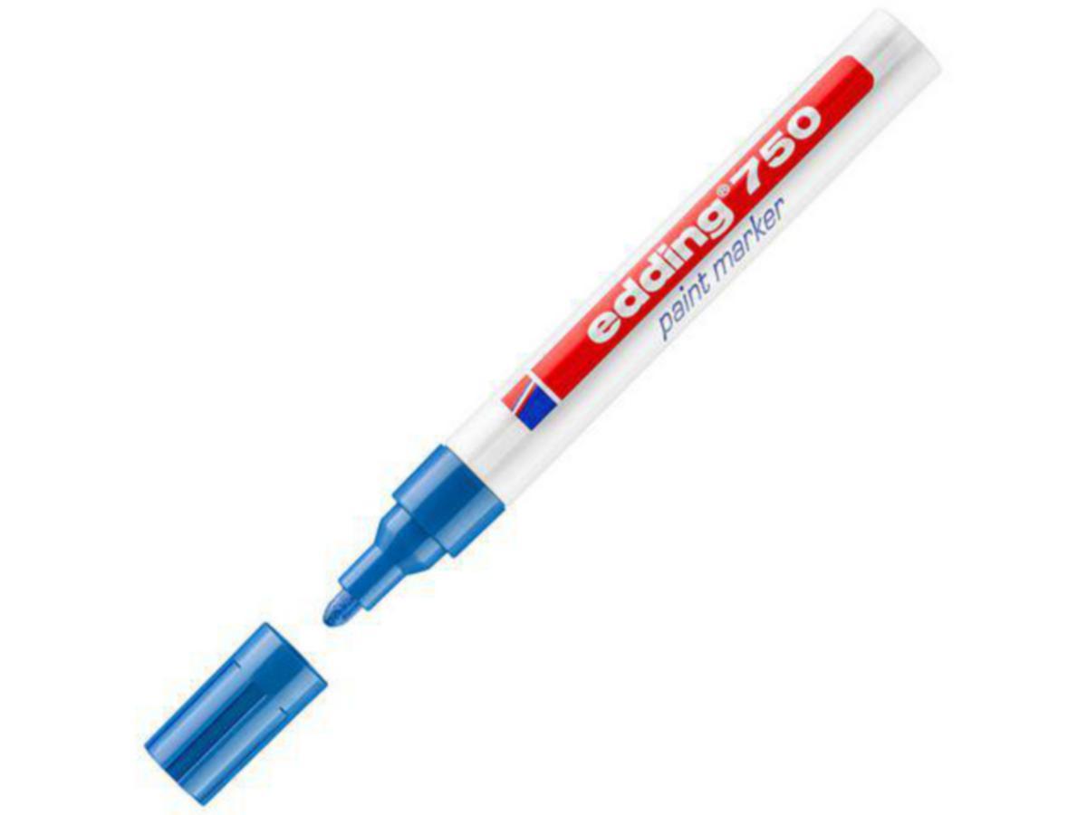 Merkepenn edding® 750B - Merkepenn 750B Edding 2-4mm Blå