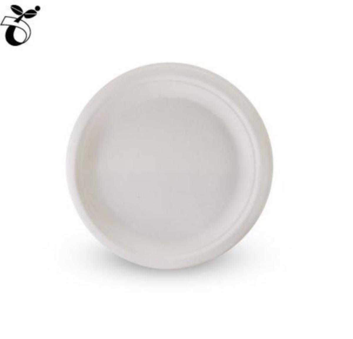 Tallerken Huhtamaki Bagasse - Tallerken 17cm Bagasse fiber Huhtamaki hvit 50pk