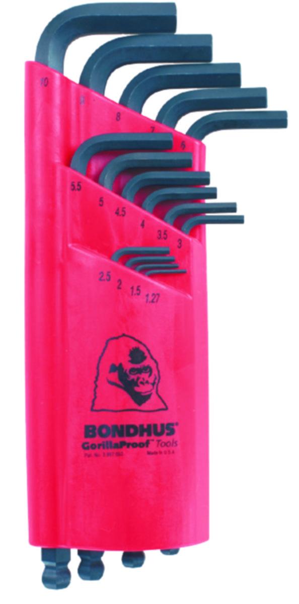 Vinkelnøkkelsett Bondhus BLX mm Sekskant - Sekskantnøkkelsett BLX Bondhus 1.27-10mm m/kule 15stk