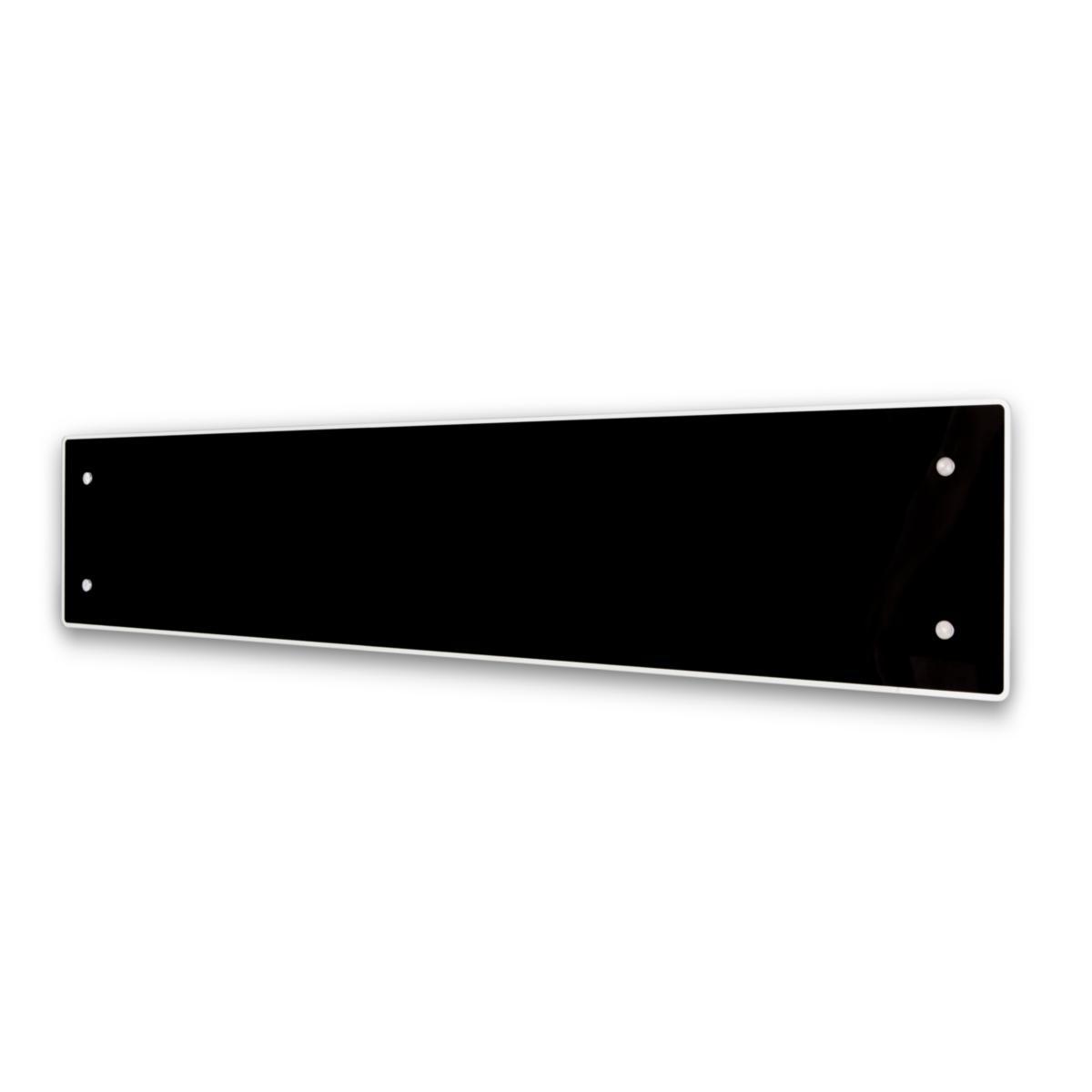 Panelovn Glamox Heating H60 Lav u/termostat Svart - H60 L 10 230V BLACK Glassovn u/termostat 1000W, 23