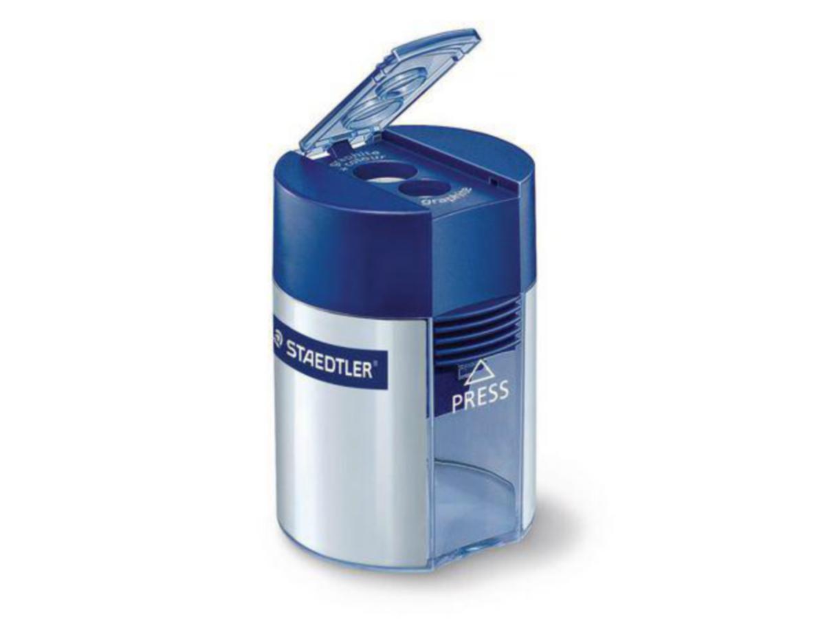 Blyantspisser 512 Staedtler - Blyantspisser 512 Staedtler m/beholder dobbel bl