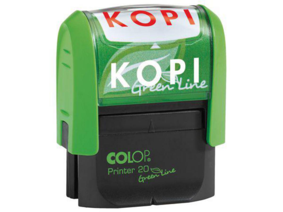 Stempel COLOP® - Stempel Kopi 20/L Green Line Colop Printer Rød
