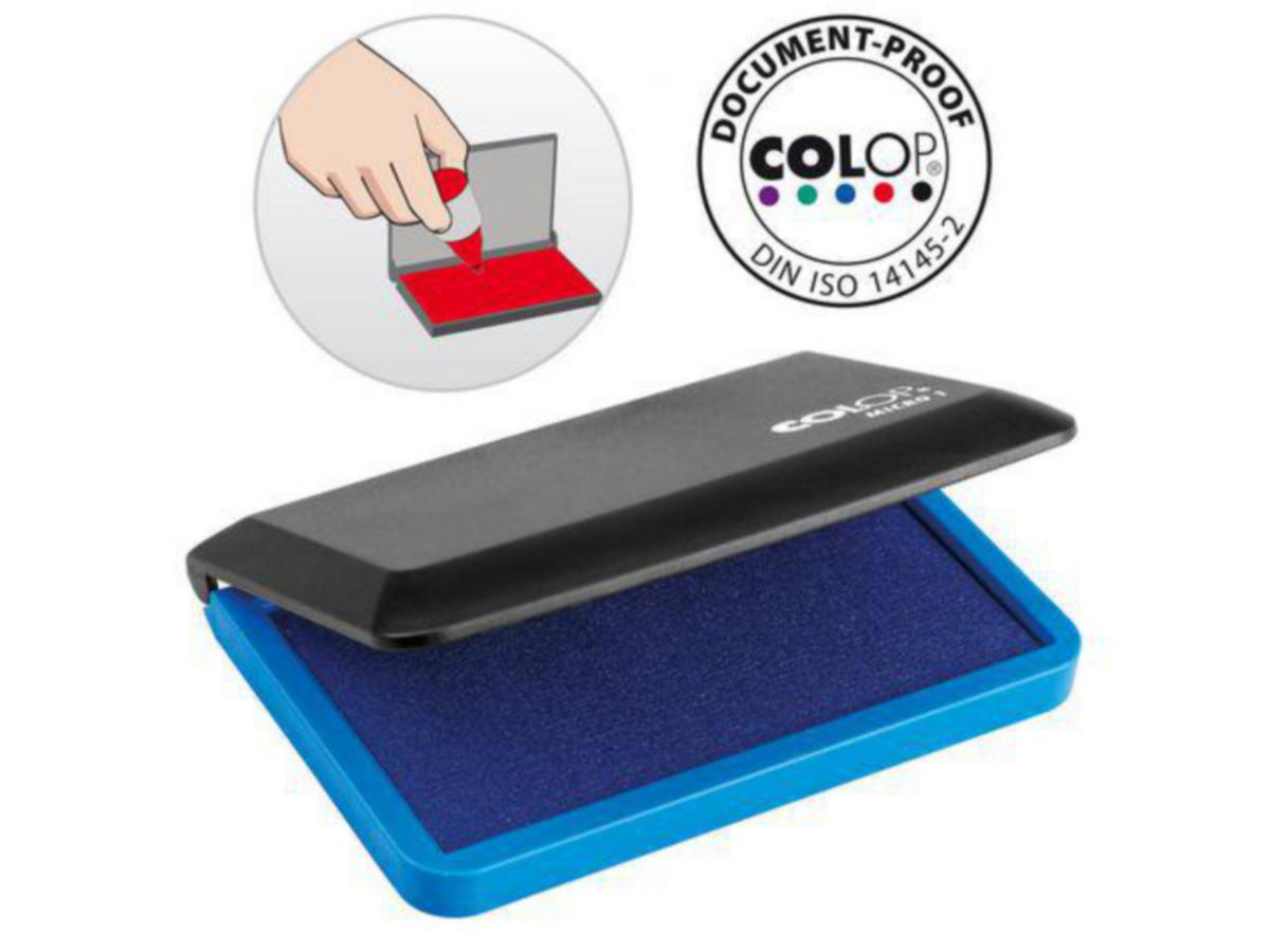 Stempelputer COLOP® - Stempelpute Micro Colop 50X90Mm Blå