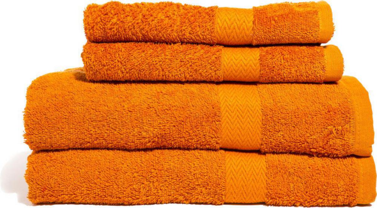 Håndkle Queen Anne frotte Oransje - Håndkle Queen Anne frotte 90x150cm oransje