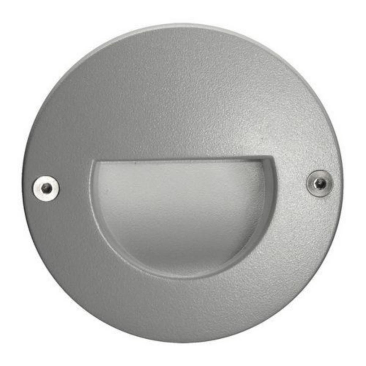 Veggarmatur Unilamp Dot rund LED - Dot LED Rund 1W 3K 350mA Sølv uten driver m/box