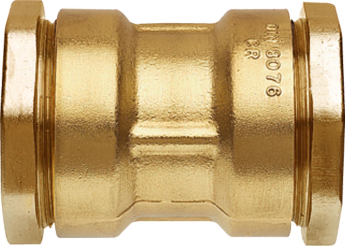 Union type 100 gml. standard, Isiflo - 60 x 60 mm Isiflo union type 100 messing