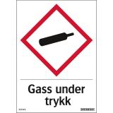Dekal Systemtext "Gass under trykk"