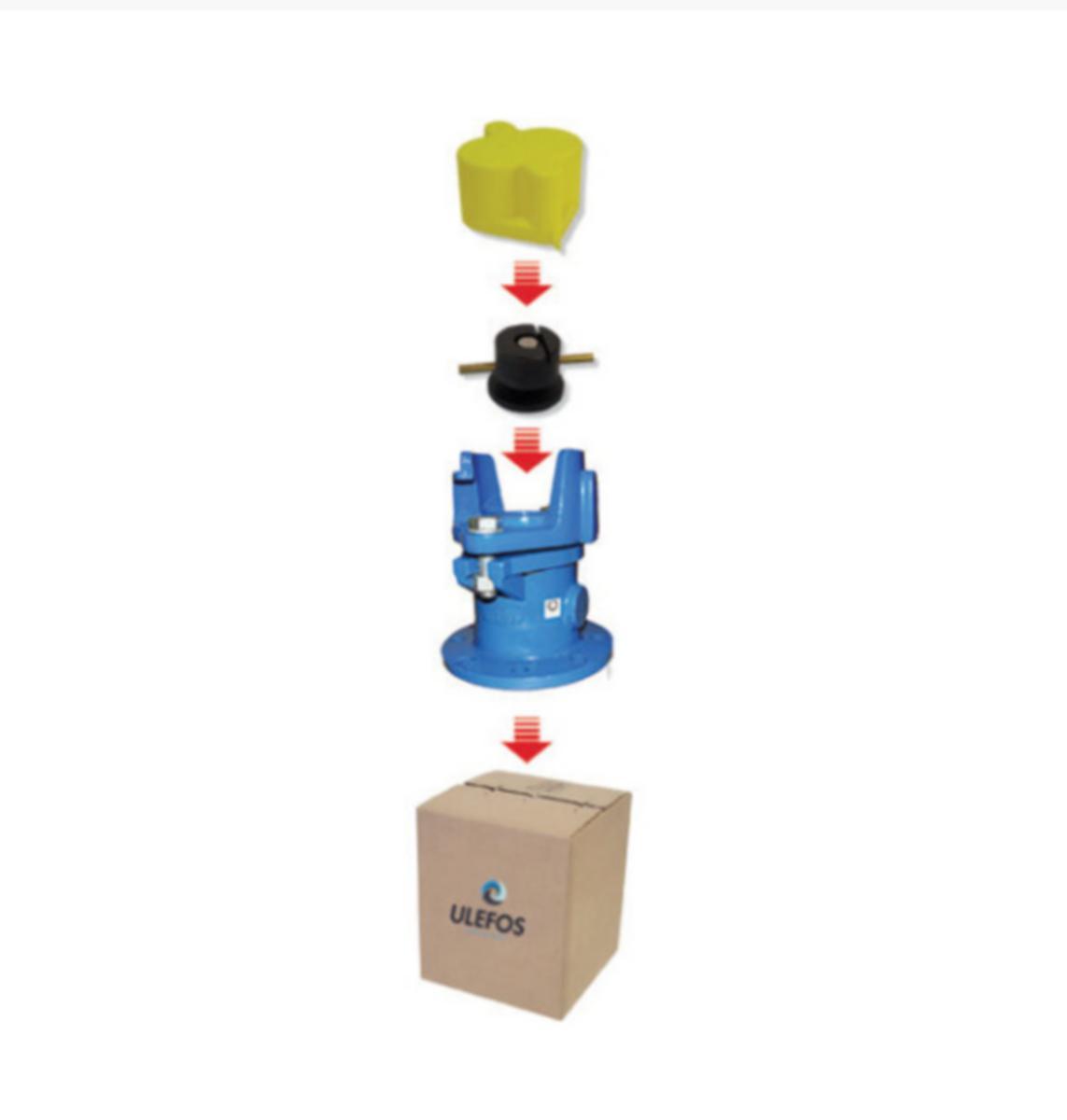 Brannventilpakke S-0910 Ulefos - Brannventilpakke Esco S-0910 (5577116+5577121+5577009)