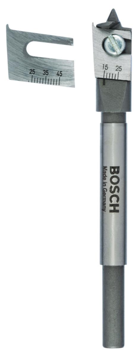 Flatfresebor Justerbart Bosch - Flatfresebor justerbart Bosch Ø15-45 mm. 120mm