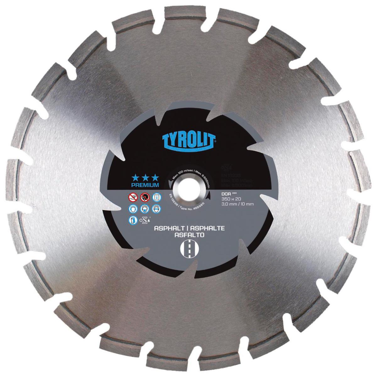Diamantkappeskive Tyrolit Premium*** DCA C7SW - Diamantkappeskive Premium DCA Tyrolit Ø300X2.8X25.4mm asfalt