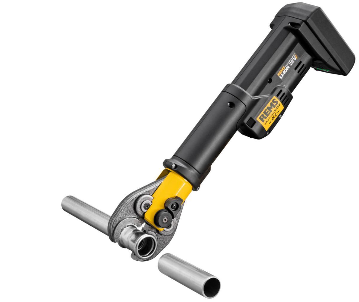 Pressmaskin REMS Mini-Press S 22V ACC koffert. Li-Ion 21.6 V-1.5Ah - Radialpresse Mini-Press S 22V Rems ACC stålkasse