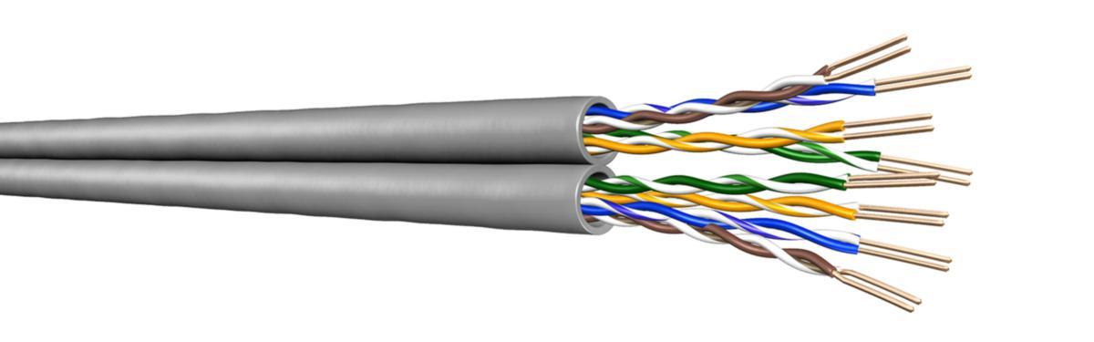 Datakabel Draka Cat 5e U/UTP - UC300 C5e U/UTP LSHF 2x4P T500