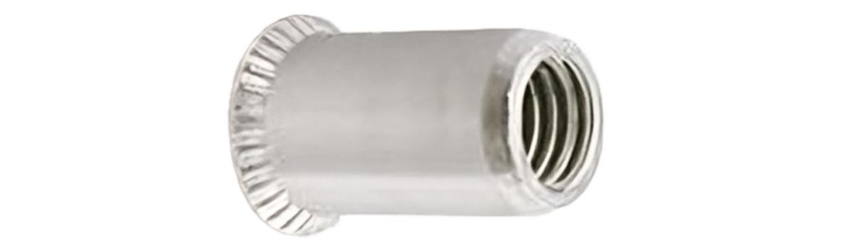 Blindnaglemutter Ejot FTS/C ALFS aluminium senkhode, åpen - Blindnaglemutter M6 FTS/C ALFS Ejot alu, senkh, åpen 250pk