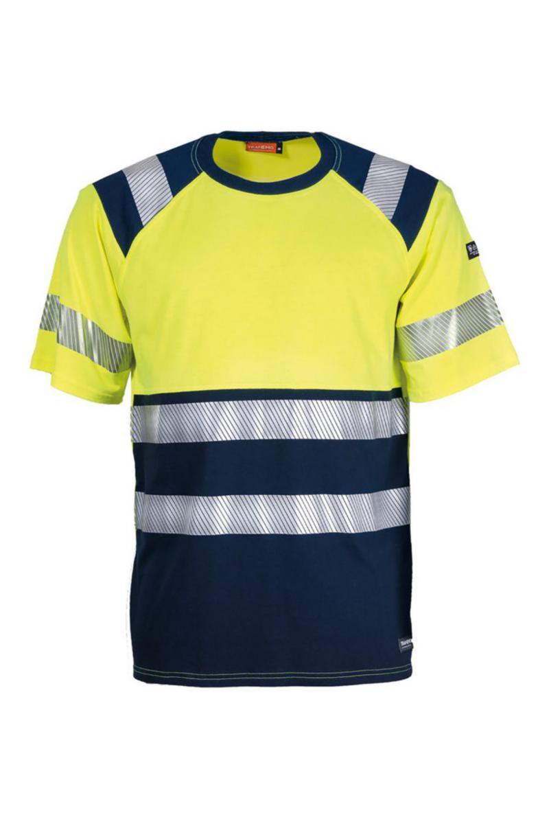 T-skjorte Tranemo 5081 Multinorm kl.2 - T-skjorte Tranemo 508189 Multinorm gul/marine str 2XS